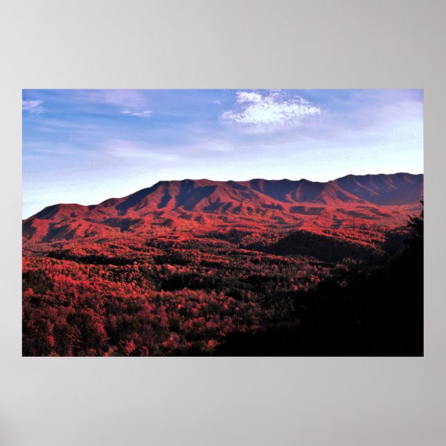 Affiche Automne Smokey Mountain (Devant)
