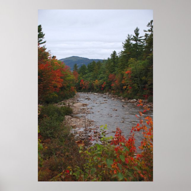 Affiche Automne sur la rivière (Devant)
