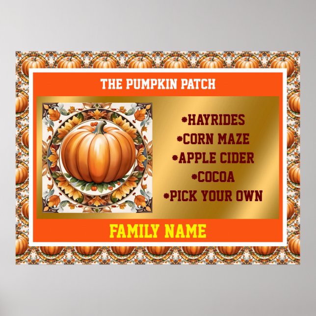 Affiche Automne Thanksgiving Populaire Collection de citro (Devant)