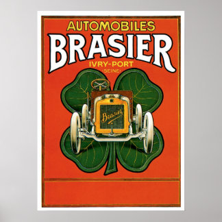 Affiche Automobiles Brasier