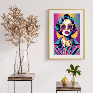 Affiche Autonomisation à chaque époque - Vielle Dame Boss