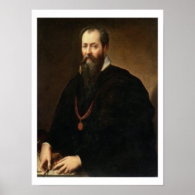 Affiche Autoportrait, 1566-68 (huile sur toile) (Devant)