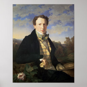 Affiche Autoportrait, 1828