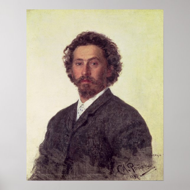 Affiche Autoportrait, 1887 (Devant)