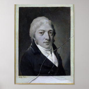 Affiche Autoportrait avec le verre cassé