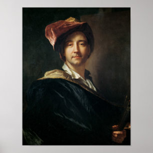 Affiche Autoportrait dans un turban, 1700