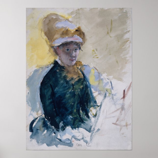Affiche Autoportrait de Mary Cassatt (Devant)