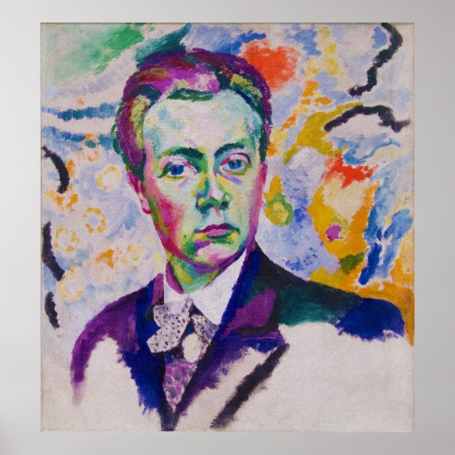 Affiche Autoportrait de Robert Delaunay (Devant)