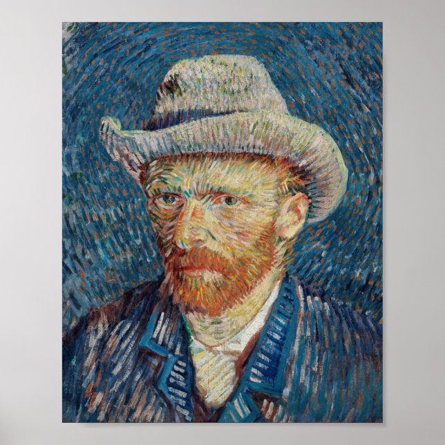 Affiche Autoportrait de Van Gogh (Devant)