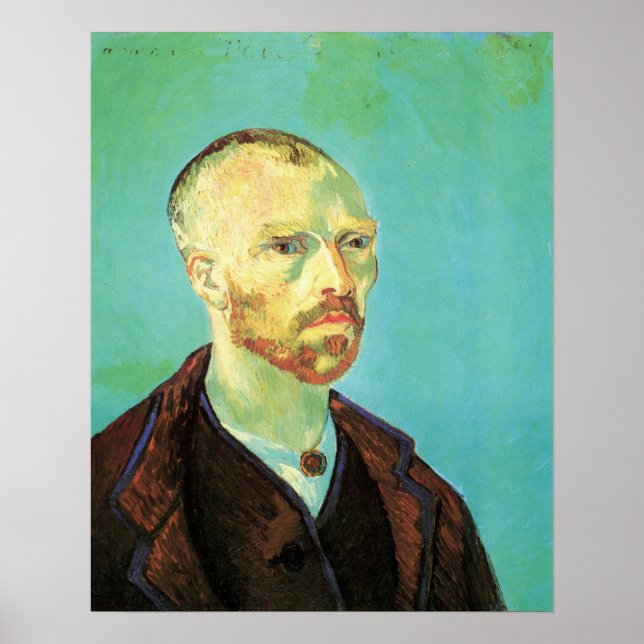 Affiche Autoportrait de Van Gogh (dédié à Paul Gauguin) (Devant)