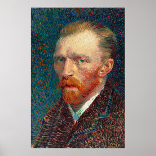 Affiche Autoportrait de Vincent Van Gogh (1887).