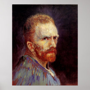 Affiche Autoportrait de Vincent van Gogh, Beaux-Arts Vinta