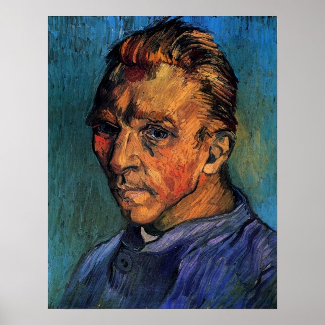 Affiche Autoportrait de Vincent van Gogh sans barbe (Devant)
