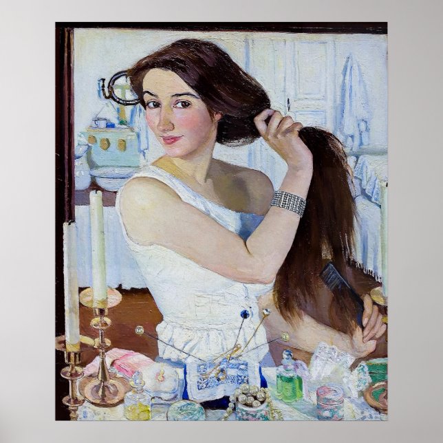 Affiche Autoportrait de Zinaida Serebriakova (Devant)