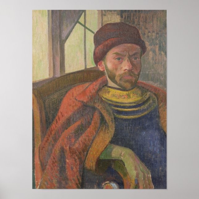 Affiche Autoportrait en costume breton, c.1889 (Devant)