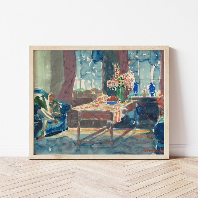 Affiche Autoportrait | George Luks (Créateur téléchargé)