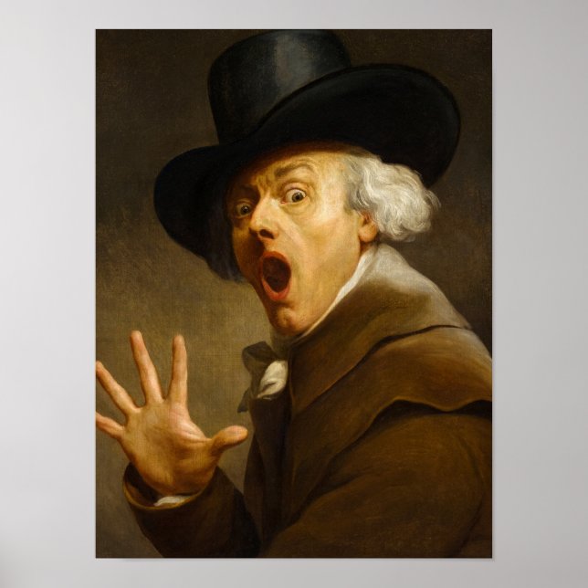 Affiche Autoportrait, La surprise de Joseph Ducreux (Devant)
