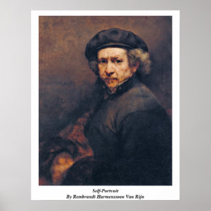 Affiche Autoportrait Par Rembrandt Harmenszoon Van Rijn