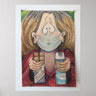 Affiche "Autoportrait pendant une pandémie", par Barbara D