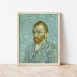 Affiche Autoportrait | Vincent van Gogh<br><div class="desc">Self-Portrait (1889) de l'artiste post-impressionniste néerlandais Vincent Van Gogh. Van Gogh s'est souvent utilisé comme modèle pour pratiquer la peinture artistique. C'était la dernière de ses nombreux autoportraits,  peints seulement quelques mois avant sa mort. Utilisez les outils de conception pour ajouter du texte personnalisé ou personnaliser l'image.</div>