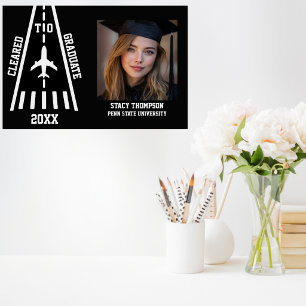 Affiche Autorisé à obtenir un diplôme Photo personnalisée