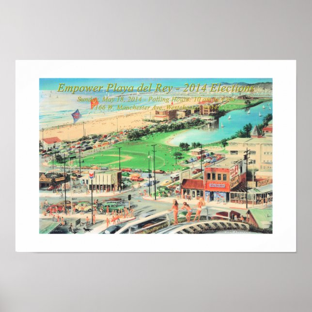 Affiche Autoriser Playa del Rey - 2014 Frontière complète (Devant)