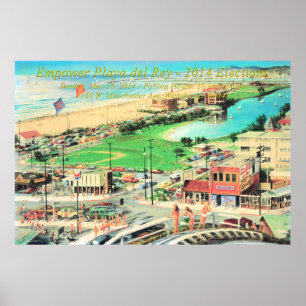 Affiche Autoriser Playa del Rey - 2014 Pas de frontière