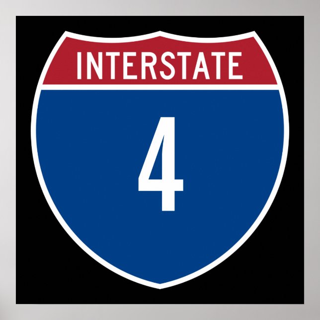 Affiche Autoroute Interstate 4 (Devant)