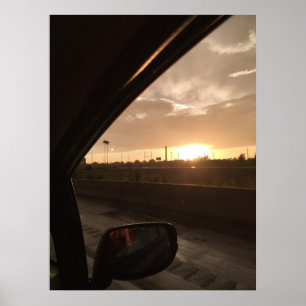 Affiche Autoroute Sunrise