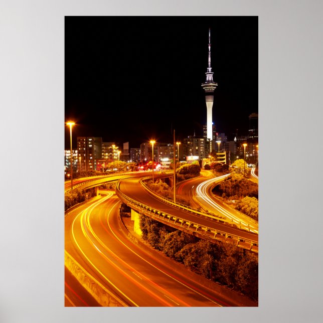 Affiche Autoroute vers Auckland (Devant)