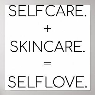 Affiche Autosoin Soins de la peau Selflove Peau Lover Sk