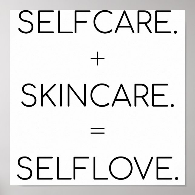 Affiche Autosoin Soins de la peau Selflove Peau Lover Sk (Devant)