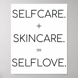 Affiche Autosoin Soins de la peau Selflove Peau Lover Sk