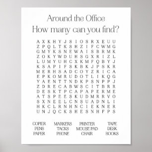 Affiche Autour de l'affiche de recherche Office Word
