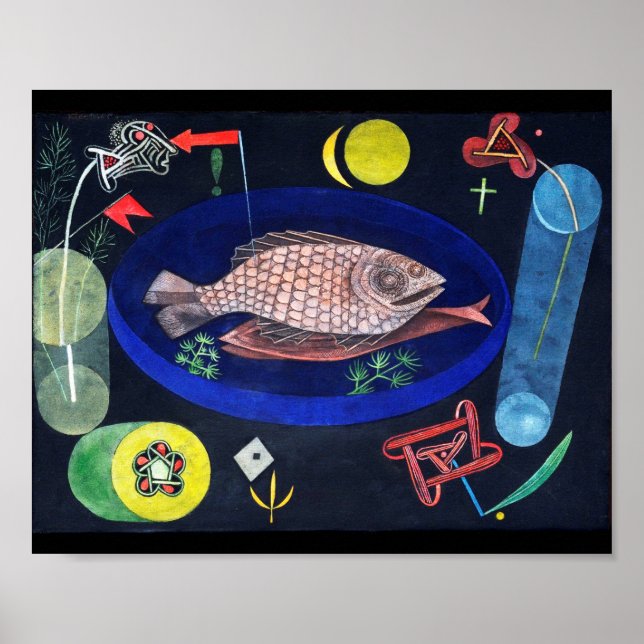 Affiche Autour du poisson, Paul Klee (Devant)