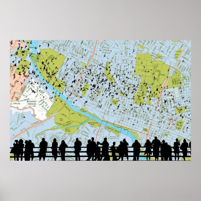 Affiche Autre couleur pour l'impression Austin Bats (Devant)