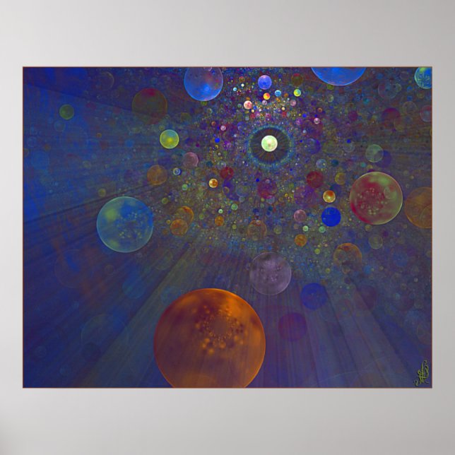 Affiche Autre univers de l'art Abstrait (Devant)