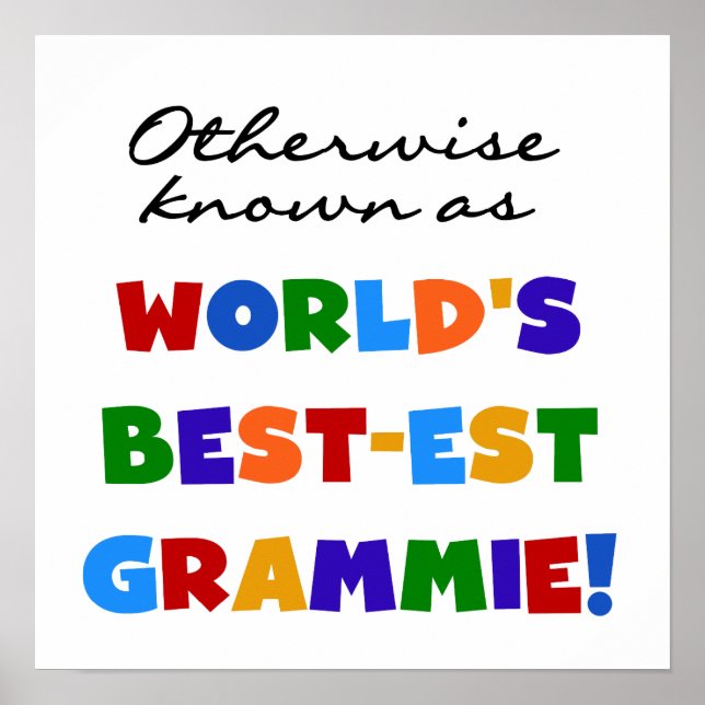 Affiche Autrement connu comme T-shirts de Meilleur-est Gra (Devant)