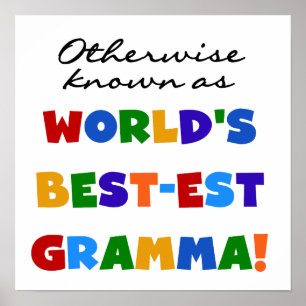 Affiche Autrement connu comme T-shirts de Meilleur-est Gra