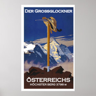 Affiche " Autriche : 2021/aujourd'hui - Le Grand Glockner.