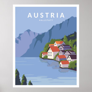 Affiche Autriche Hallstatt