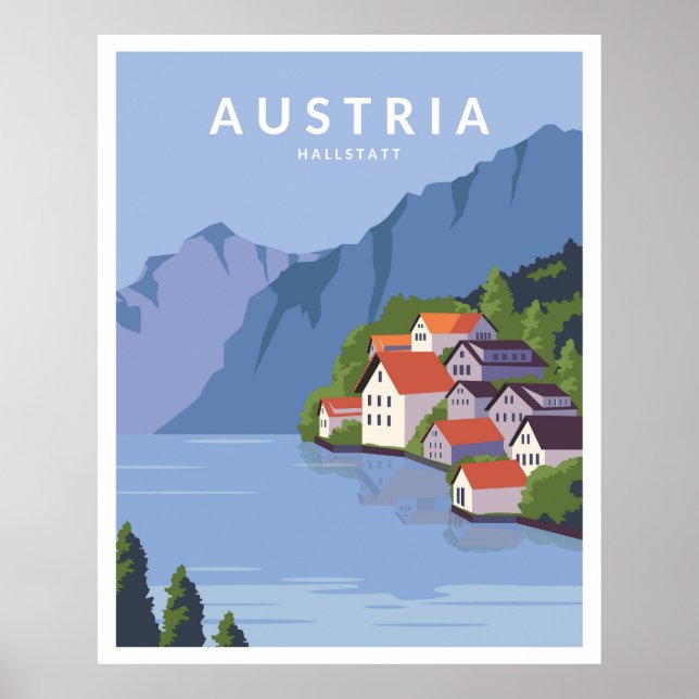Affiche Autriche Hallstatt (Devant)