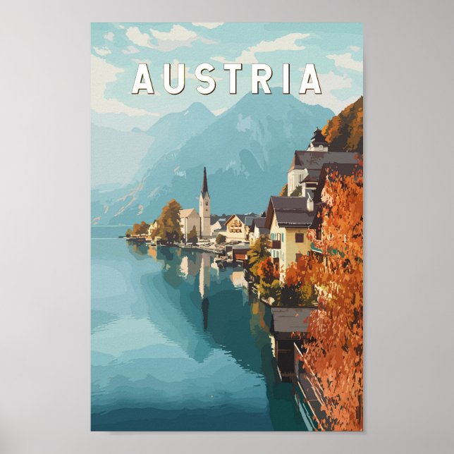 Affiche Autriche Travel Art Vintage (Devant)