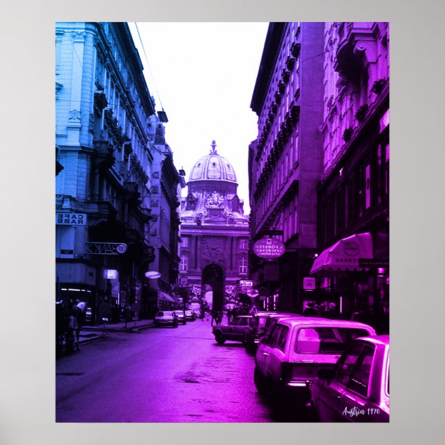 Affiche Autriche vintage Palais impérial de Vienne (Devant)