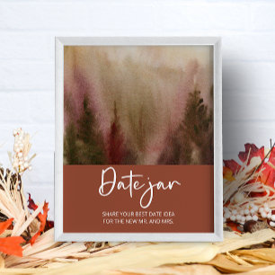 Affiche Autum Forest date nuit idées Date jar nuptiale jeu