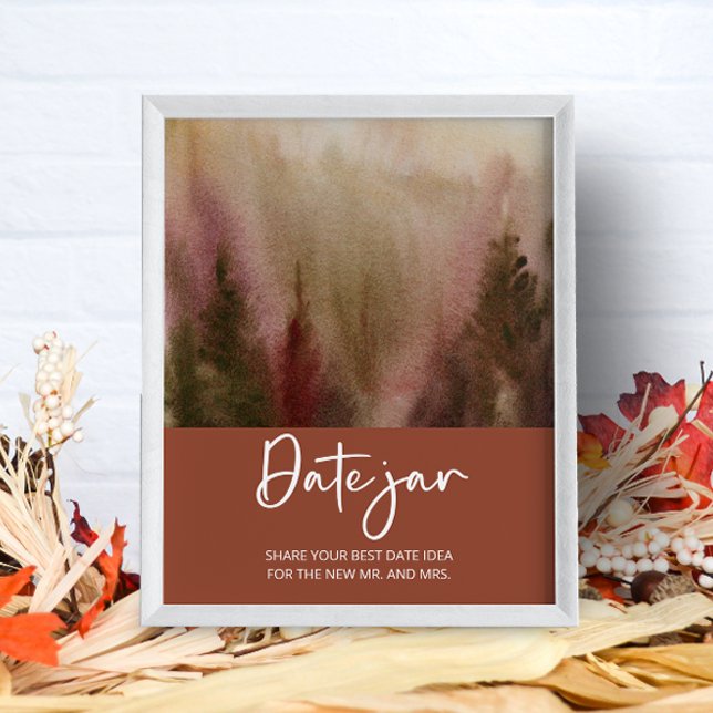Affiche Autum Forest date nuit idées Date jar nuptiale jeu (Créateur téléchargé)