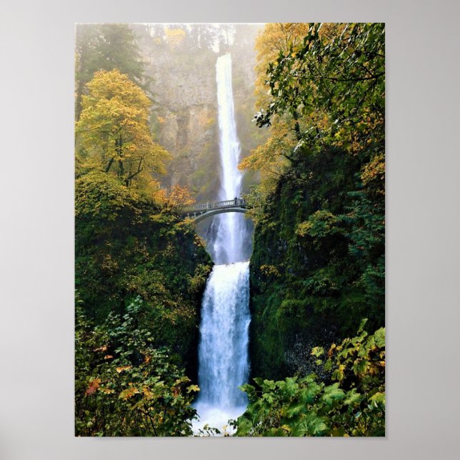Affiche Autumn at Multnomah Falls (Devant)