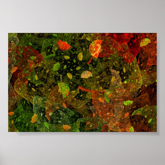 Affiche Autumn colorful decorative design (Devant)