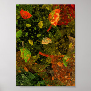 Affiche Autumn colorful decorative design