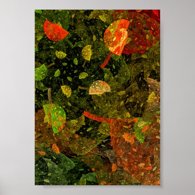 Affiche Autumn colorful decorative design (Devant)